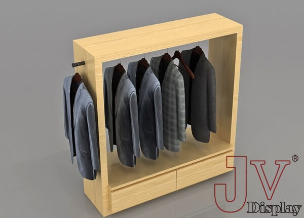 wooden cloth hanger stand