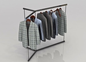 boutique clothes racks & garment racks stainless steel 3 way