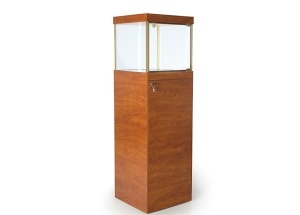 Square pedestal jewelry case,glass display cases