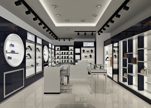 Jewelry store interior design modern retail large
