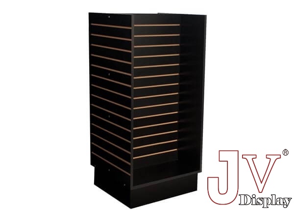 black slatwall gondola unit
