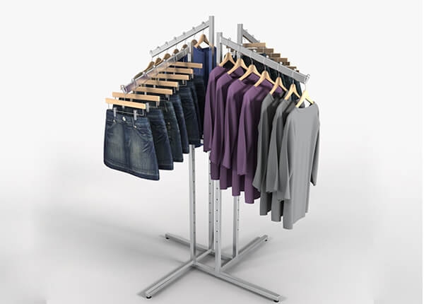 4 way clothing racks