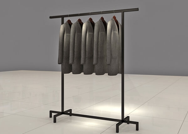 metal clothing shelves