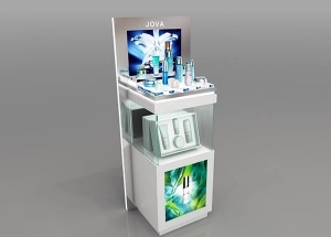 tall cosmetic display rack for skin care shops