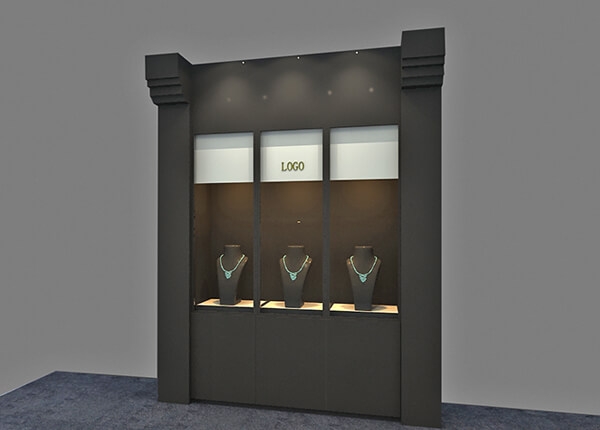 wall design for jewellery shop