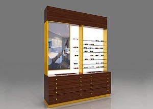 optical shop display furniture retail wall 8ft long