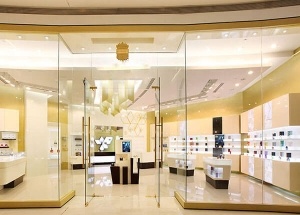 perfume store displays and interior decoration