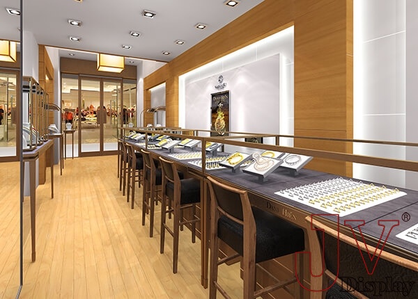 gold jewellery shop design