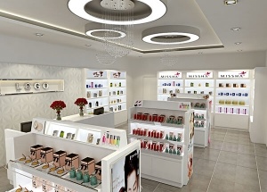 small cosmetic store design display stands