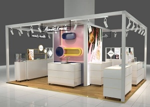 perfume kiosk design with display furniture
