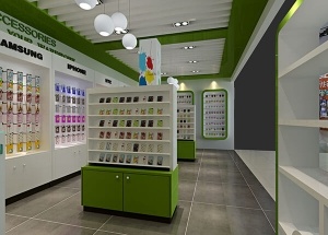 phone accessories display