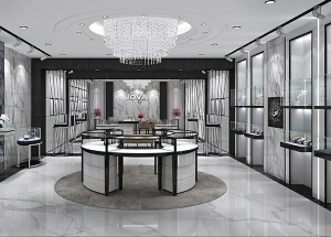 jewelry showcase design of jewellery showroom