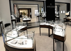 luxury jewelry display showcase for shop design