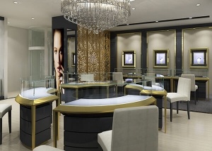 Best jewellery shop interior design with display showcase