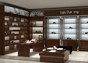 shoe store design with store display fixtures
