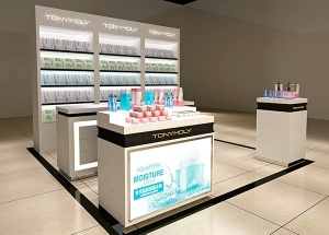 department store cosmetic display