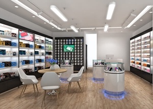 phone store furniture and fixtures for interior design