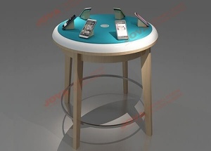 round mobile display table iphone stand counter