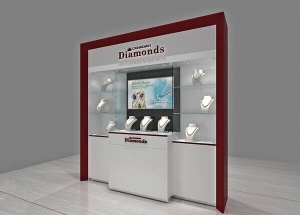 jewelry wall display cases shop wall decorate