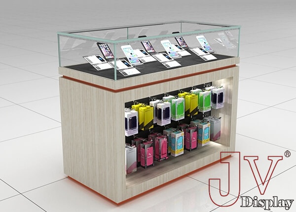 mobile phone glass display cabinet
