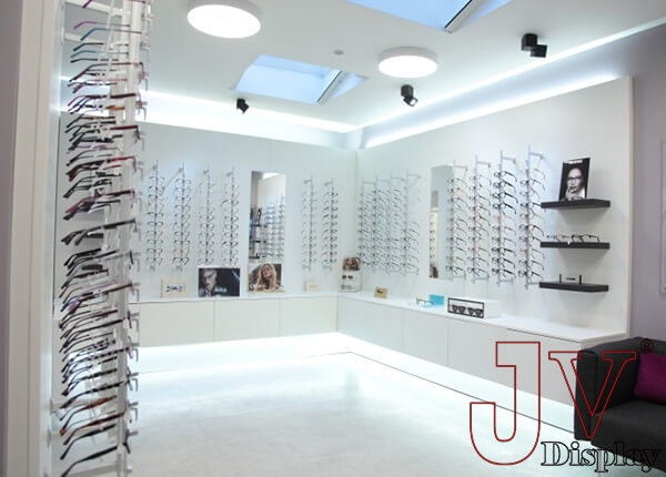 locking eyeglass frame displays