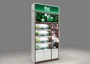 fragrance display cabinet retail wall display shelf