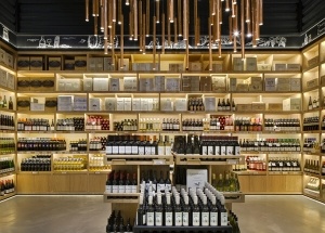 wine store display furniture store interior design