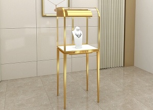 glass jewelry tower