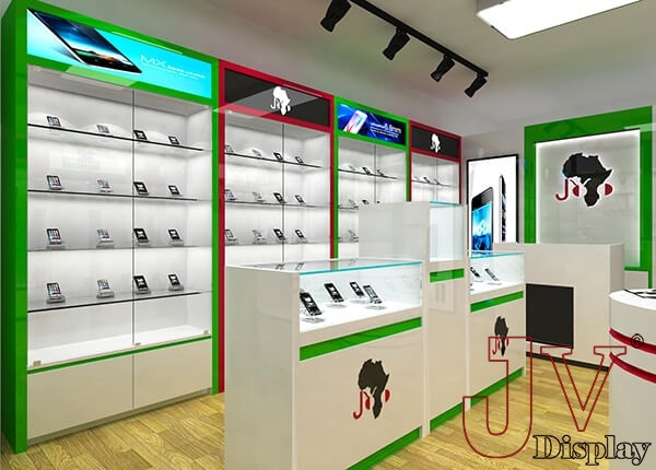 mobile shop interior decoration