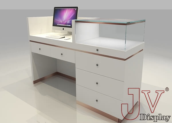 counter design for jewellery showroom