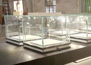 tabletop jewelry display case table top glass box
