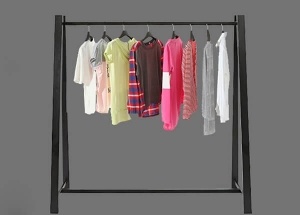 free standing display stand for clothing store