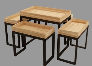 rectangular nesting tables furniture for small boutique