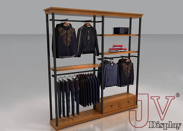 retail clothes wall display