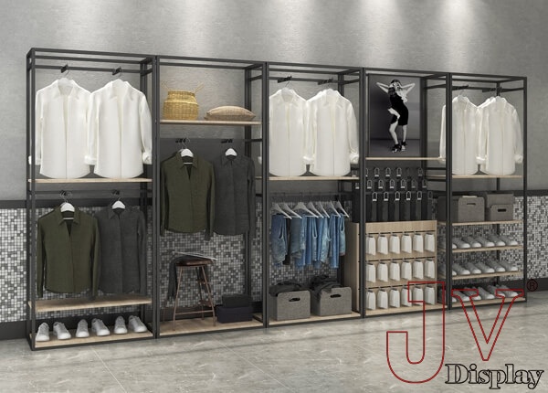 clothes shelf design wall clothing display cabinet for sale,clothes ...