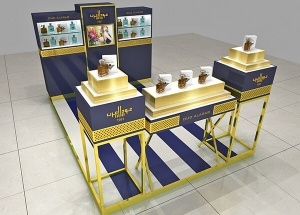 custom display stands for perfumes oils kiosk