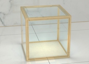 custom table top glass jewelry display cases