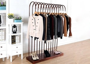 Personal clothing display racks floor garment rack ideas