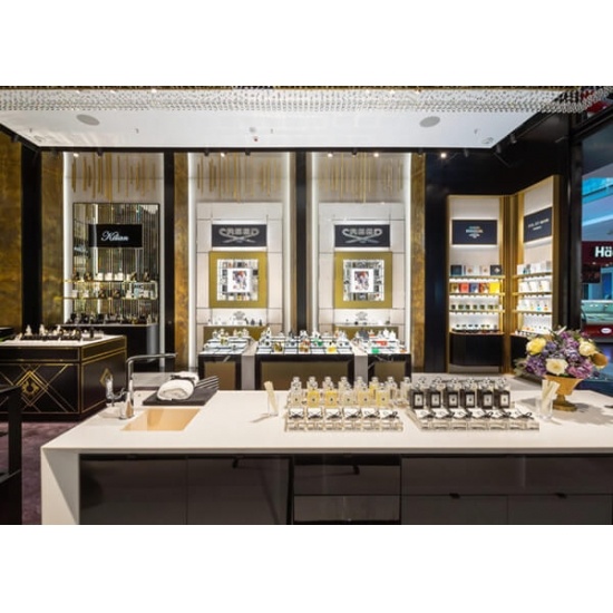 fragrance cabinet display for perfume shop design For Sale
