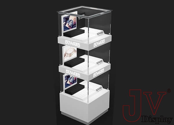 multilevel jewelry tower showcase