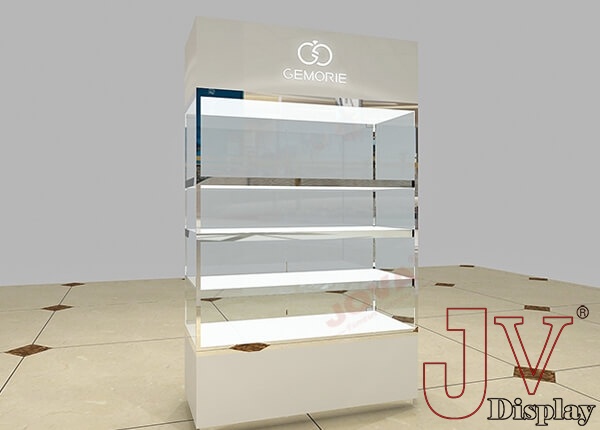 Retail Display Cabinets With Glass Door Tall Wall Unit For Sale