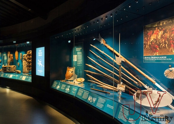 glass museum showcases