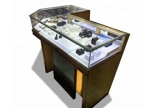 corner showcase design for jewellery cabinet
