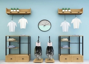 baby wall clothing racks clothing wall display systems