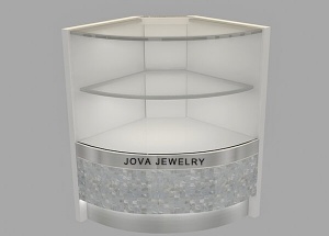 half vision corner jewellery showcase multilayer