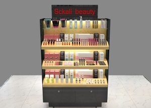 makeup display stand 2-side makeup showcase display