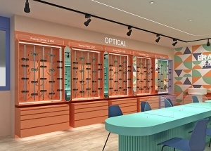 optical frame displays sunglasses shop design