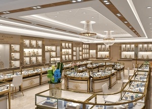 gold jewellery showroom interior