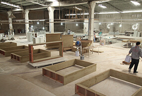 wooden workshop of jova furniture manufacturers
