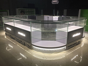 custom jewelry showcases for  jewelry kiosk Canada